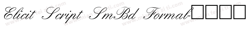 Elicit Script SmBd Formal字体转换